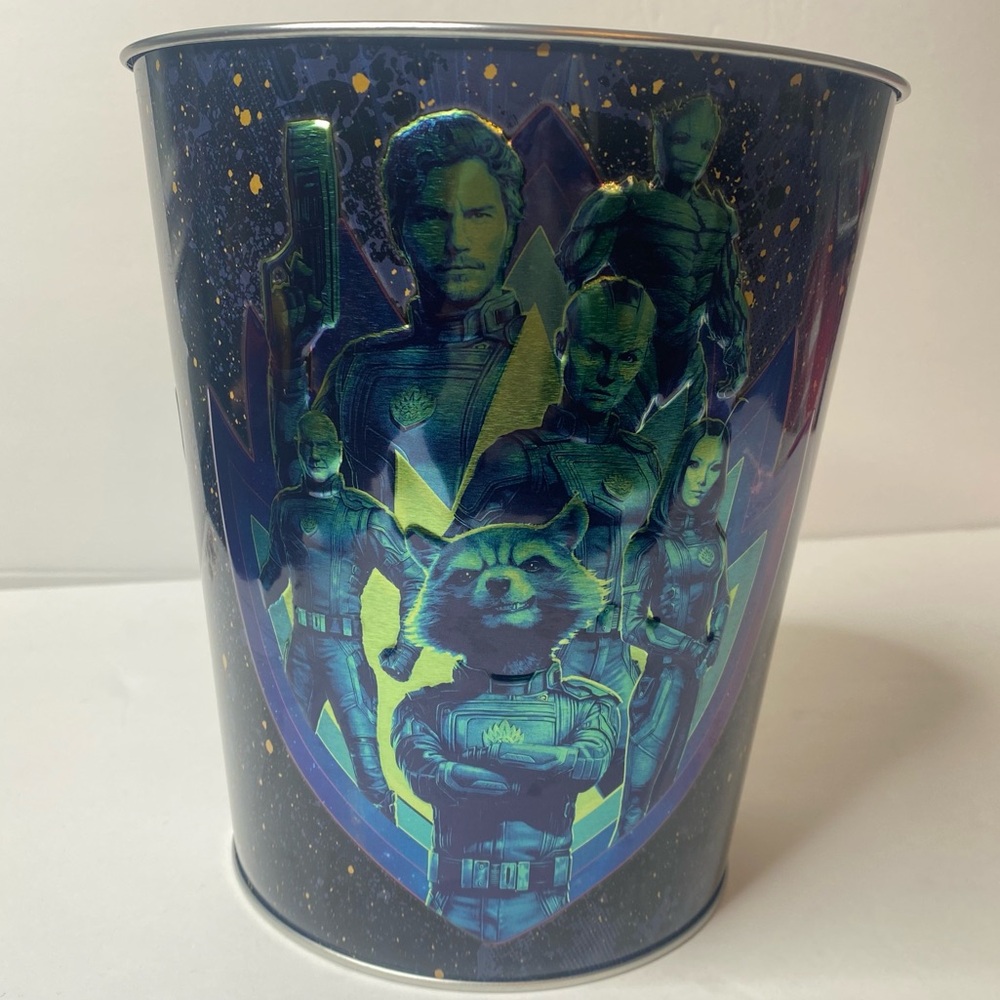 EUC Marvel Studios Guardians of the Galaxy Volume 3 Metal Popcorn Bucket